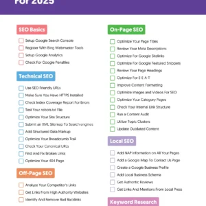 SEO checklist PDF
